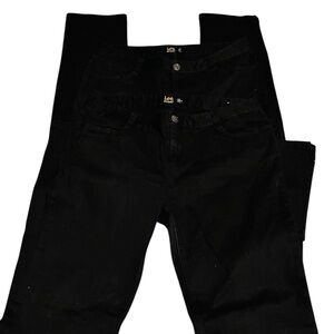 Set of 2 Lee Uniforms Juniors Black Slacks 11